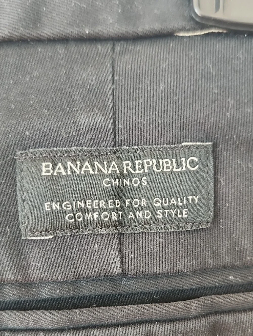 Banana Republic Black Straight Chinos